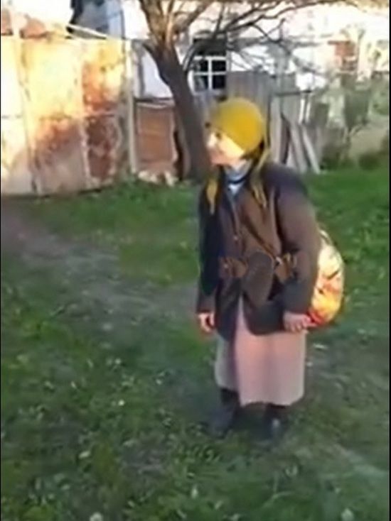 Нашлась бабушка с красным флагом, по образу которой делают в Воронеже скульптуру