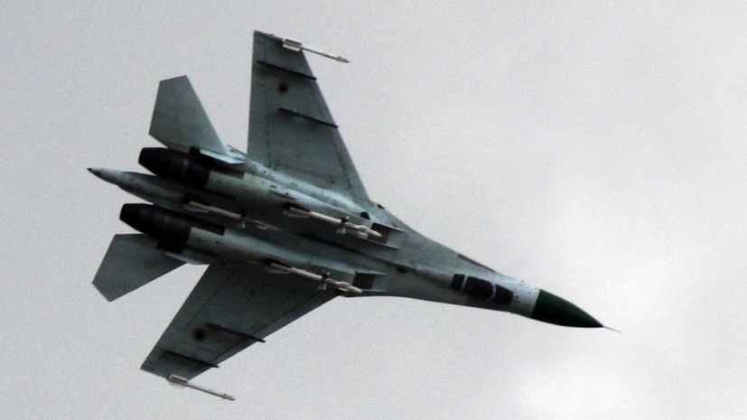 Силы ПВО России сбили украинский Су-27 в ЛНР