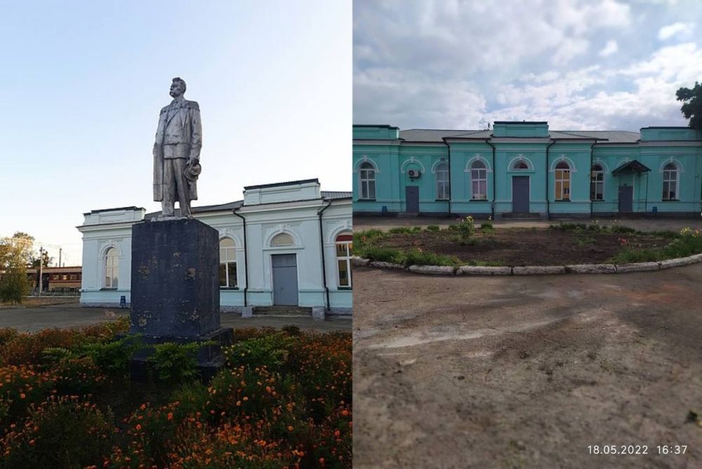 В поселке городского типа Кегичевка Харьковской области демонтирован памятник Максиму Горькому