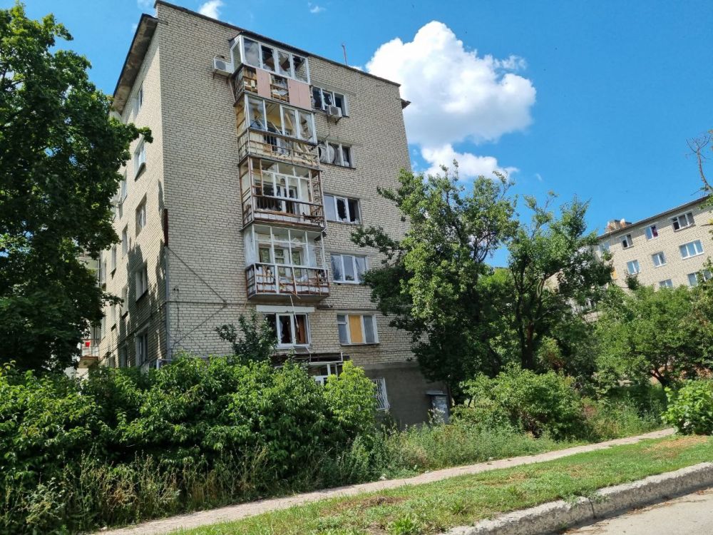 Последствия обстрелов Изюма