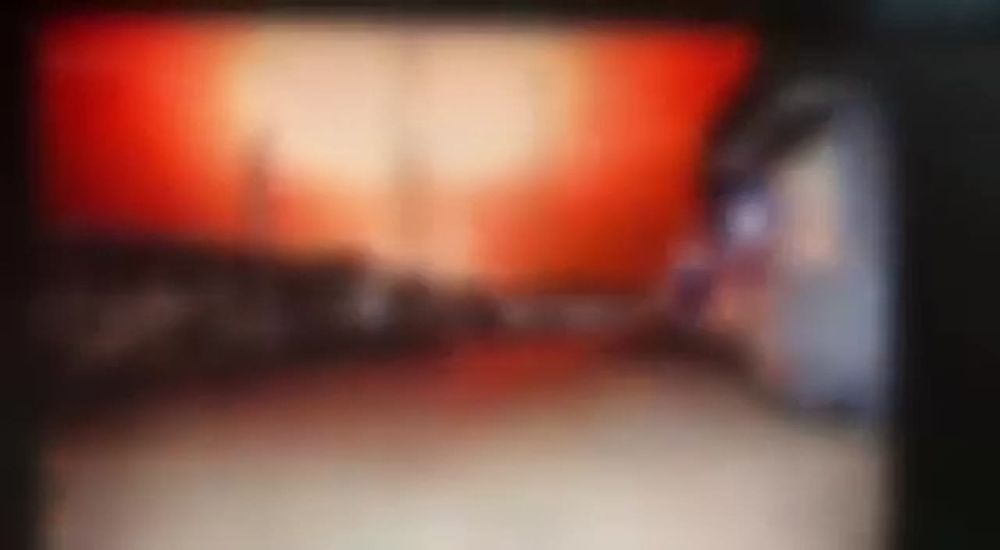 Момент ракетного удара по объекту энергетической инфраструтуры в Днепропетровской области