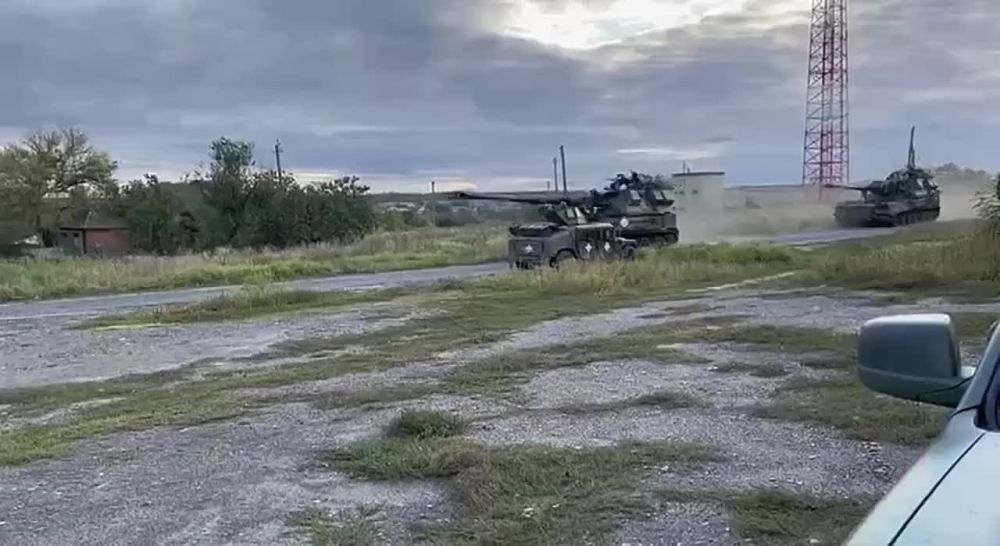 Батарея польских 155-мм самоходных гаубиц Krab в Харьковской области