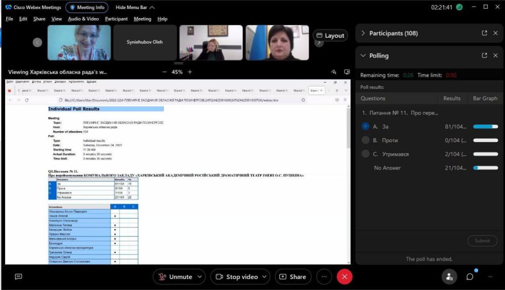 В Харькове переименовали академический русский драматический театр им. Пушкина: оттуда убрали фамилию поэта и слово "русский"