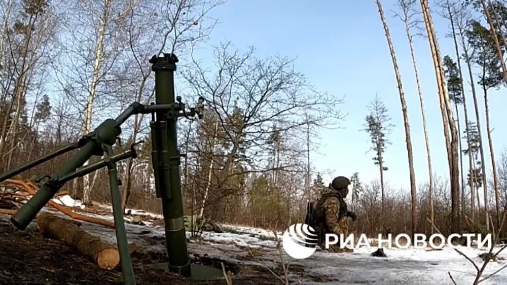 Российские десантники в зоне спецоперации в ЛНР нанесли результативный удар из минометов по наблюдательному пункту и группе пехоты украинских войск