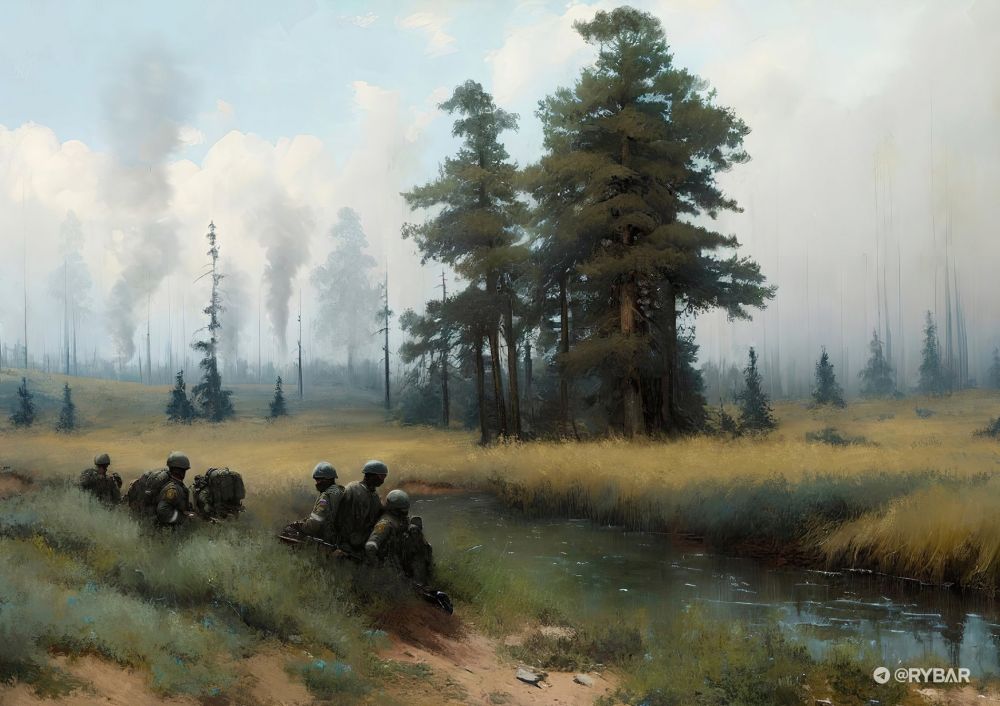 Пейзажи СВО: штурмовики 144 мсд ВС РФ на привале — наш арт в поддержку специальной военной операции