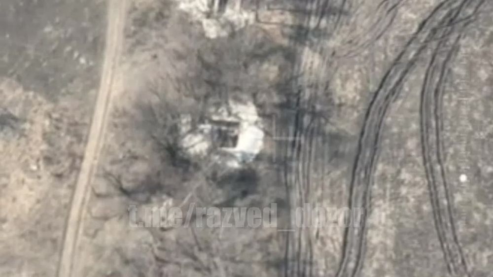 Поражение позиций ВСУ российской артиллерией на Харьковском направлении