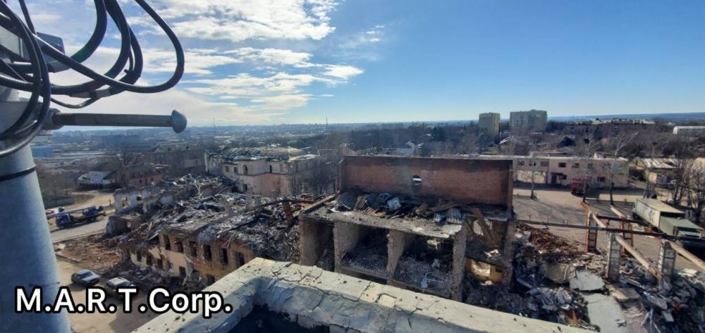 Андрей Руденко: На месте этих развалин ещё вчера в Харькове была казарма ВСУ