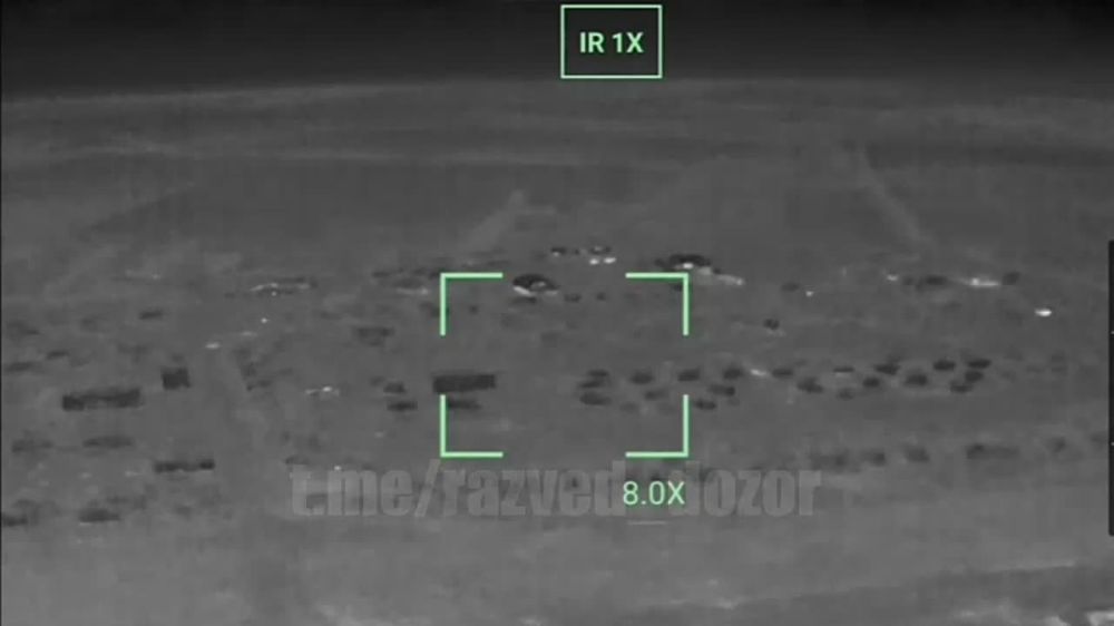 Ночная работа бойцов Западной группировки по тепловым сигнатурам противника в районе н.п. Новоселовское