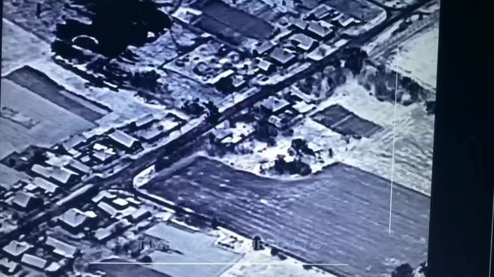 Поражение пункта временной дислокации националистов ВСУ в одном из населенных пунктов Харьковской области