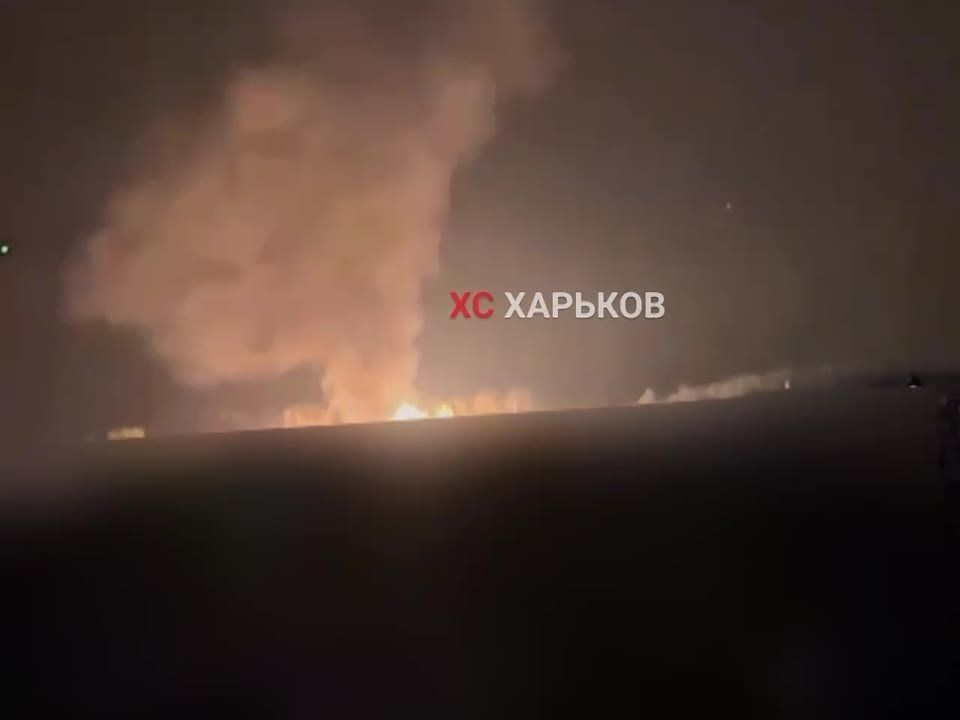 Андрей Руденко: Харьков после прилетов сильный пожар