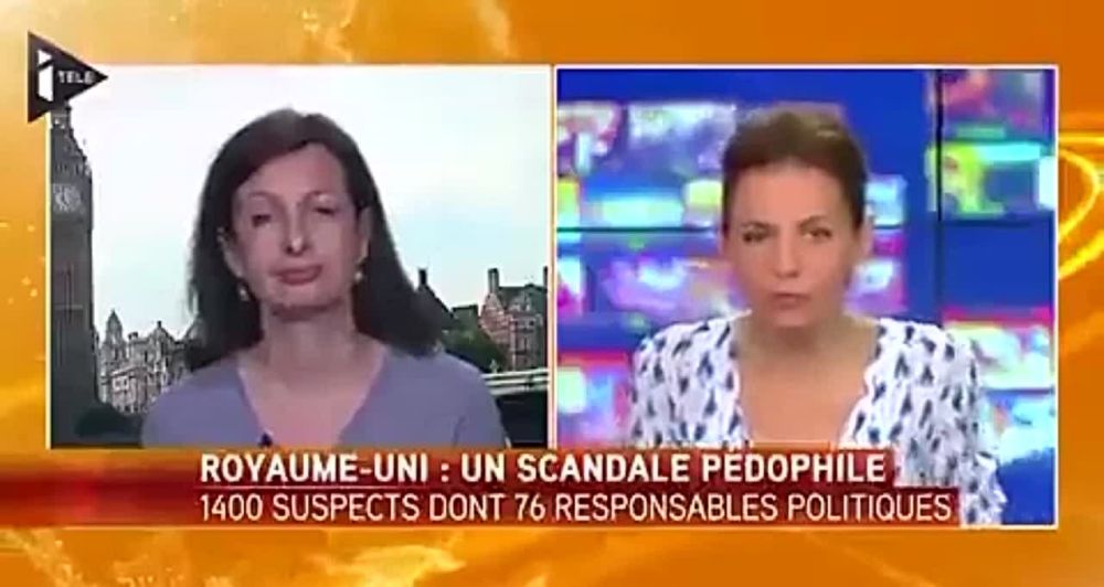 По французскому телевидению рассказывается о британском скандале: огромная сеть педофилов — 76 политиков, 43 артиста и 35 журналистов