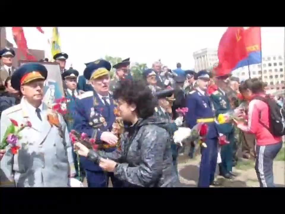 Майя Пирогова: Историческое видео - последний Праздник День Победы 9 мая в русском городе Харькове 09.05.2014г