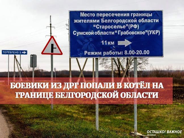 Украинские диверсанты оказались заблокированы в Староселье