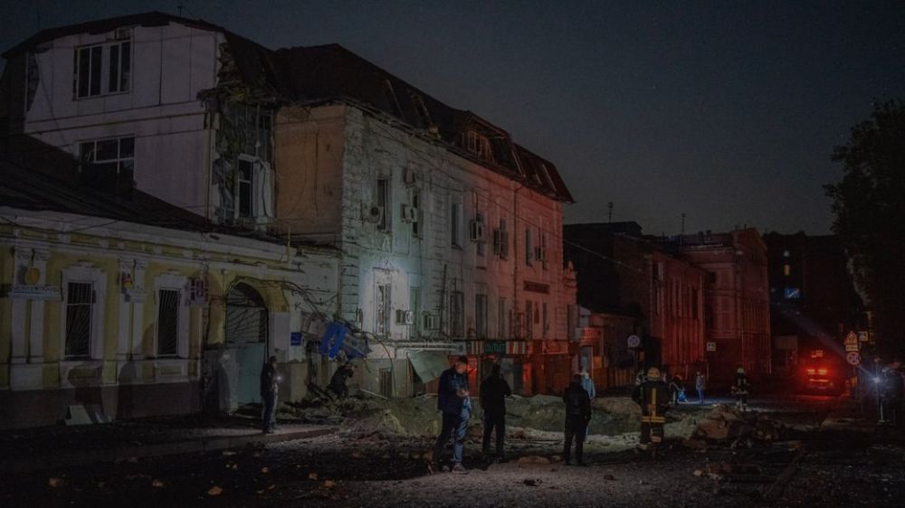 Борис Рожин: Последствия удара рядом с нацистским клоповником на Рымарской в Харькове