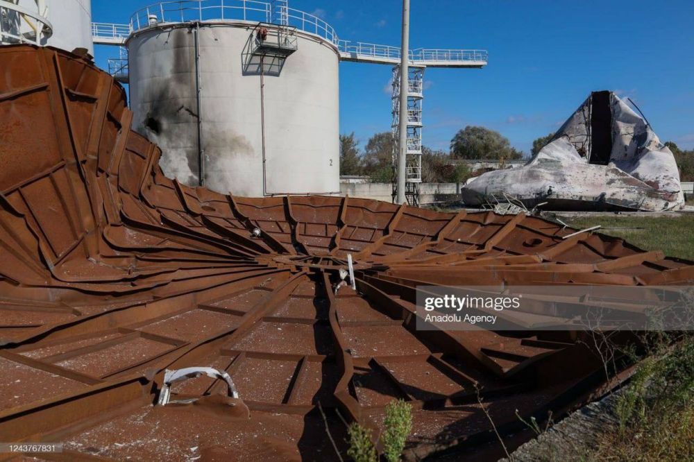 Результат удара барражирующих боеприпасов «Герань» по складу ГСМ в Харькове