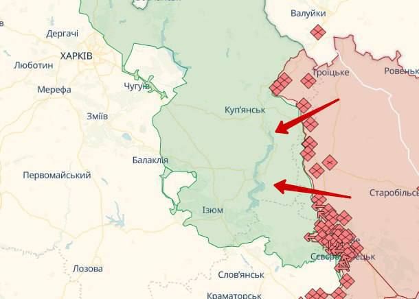 Командование укровояками в панике пытается посчитать русские войска под Купянском