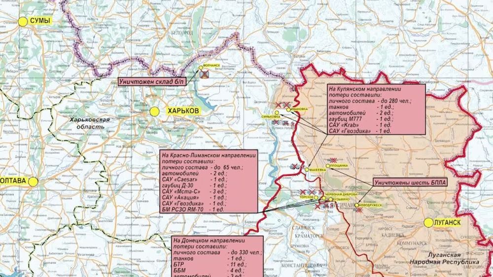 Сводка с фронта от Минобороны