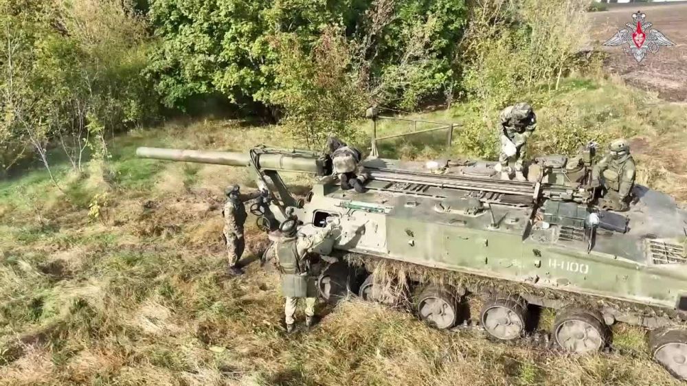 Минобороны РФ: Работаем 24/7. Расчеты самоходных минометов 2С4 «Тюльпан» ЗВО уничтожили укрепленные позиции ВСУ на Купянском...
