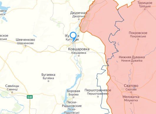 «Российские части усиливают давление в районе Синьковки