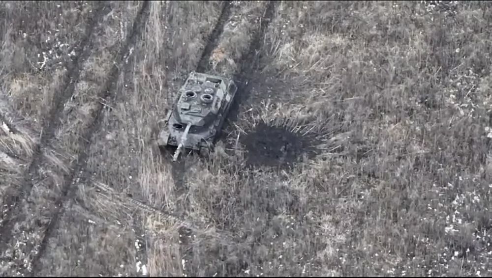 Первые кадры поражения в бою немецкого танка Leopard 1A5 на фронте у Купянска