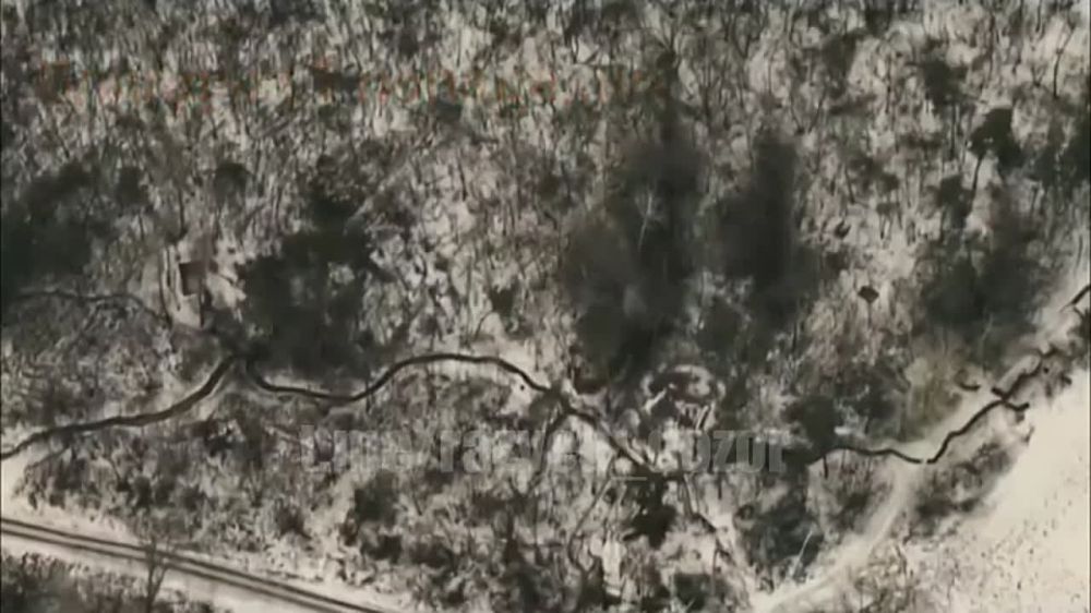 Работа российской артиллерии по позициям ВСУ в Харьковской области вдоль государственной границы