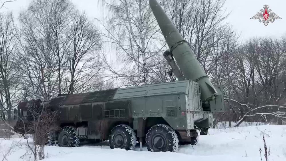 Расчет ОТРК «Искандер» группировки войск «Запад» нанес удар по военной инфраструктуре ВСУ