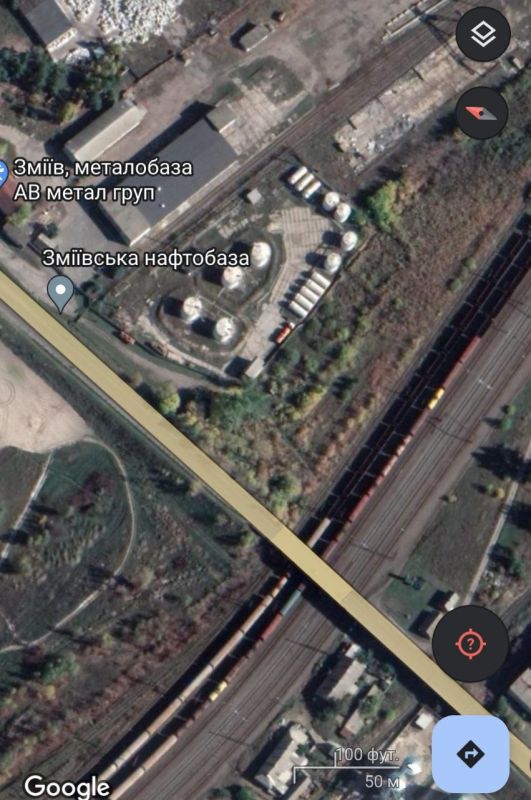 В Змиеве предположительно удар был нанесен по Змиевской нефтебазе