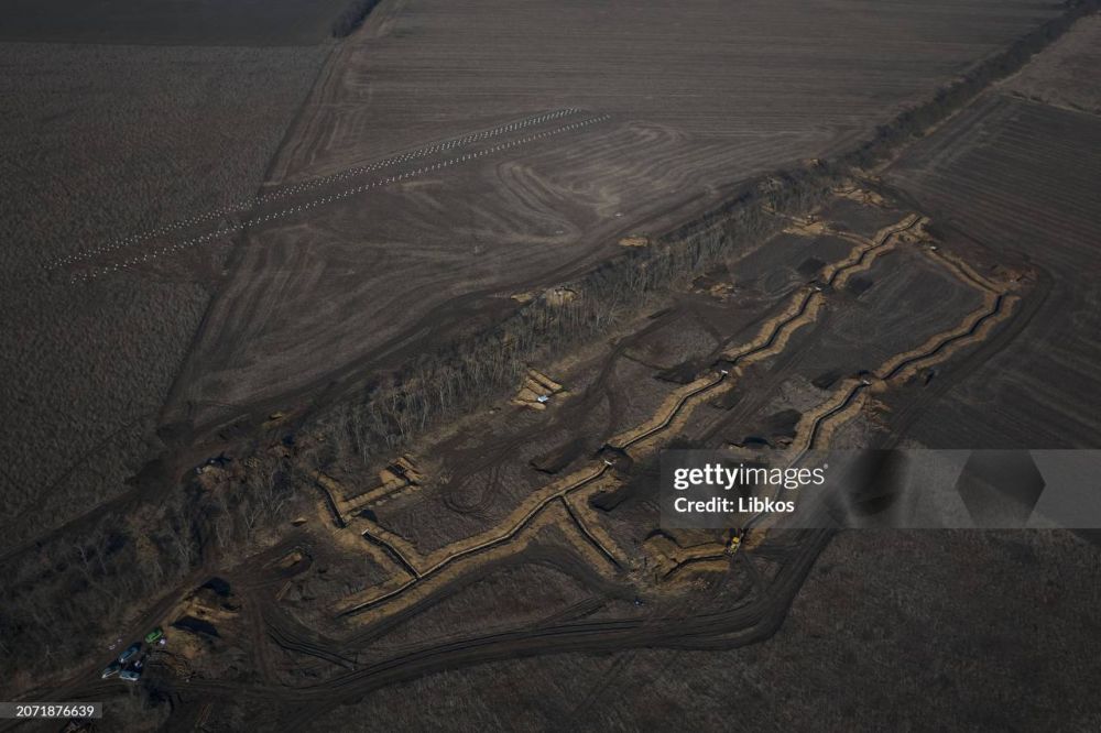 Оборонительные сооружения ВСУ в Харьковской области