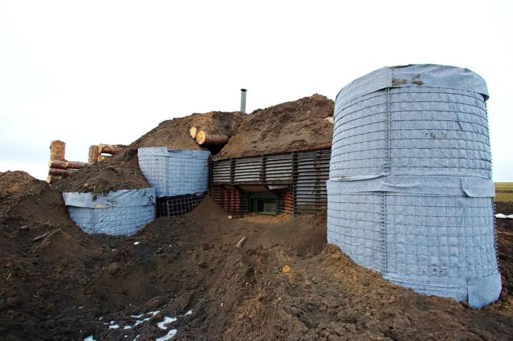 Возведенные инженерными войсками ВСУ опорные пункты в Харьковской области, где противником ожидается предполагаемое российское наступление