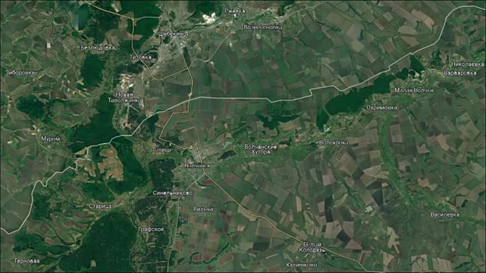 Уничтожение дроном-камикадзе «Ланцет» украинской ЗУ-23-2 в районе населённого пункта Волчанские Хутора Харьковской области