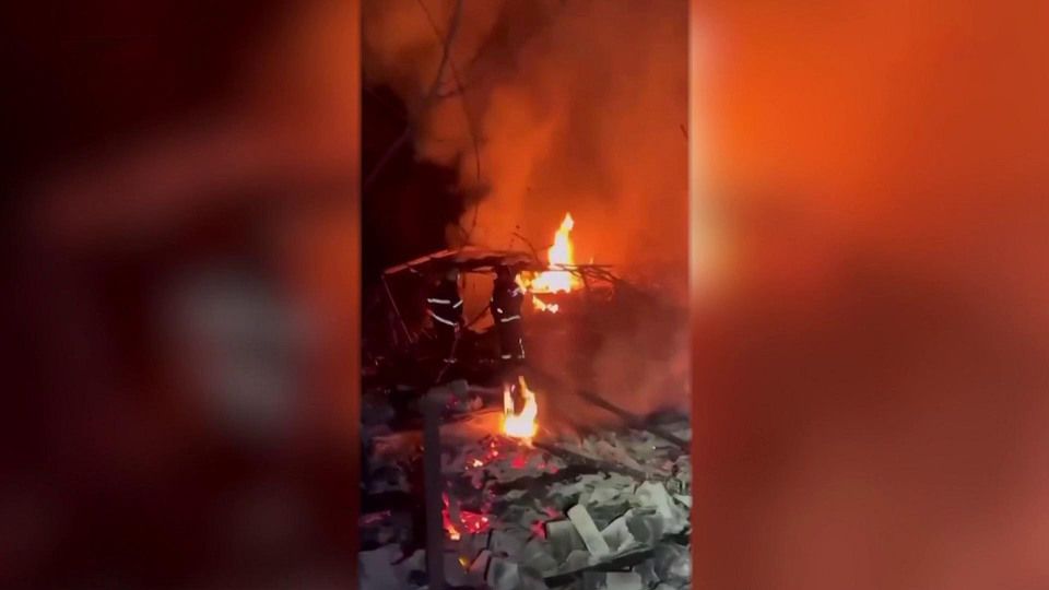 Харькове прогремел взрыв и начался пожар на одном из производственных предприятий