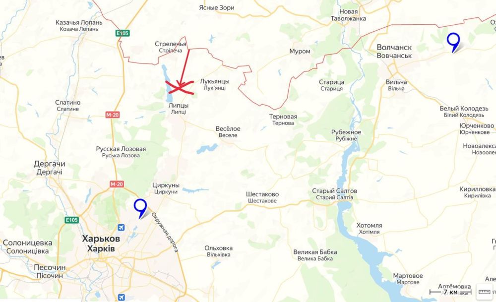 Поступают сообщения о том, что ВС РФ продвинулись к селу Глубокое (Харьковская обл.)