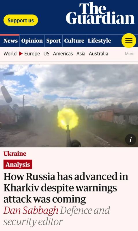 Артём Шейнин: Британская военная разведка предупреждала Украину о возможности наступления российских войск в Харьковской области, другие западные страны предсказывали такую вероятность, однако ВСУ не подготовились, пишет Guardian