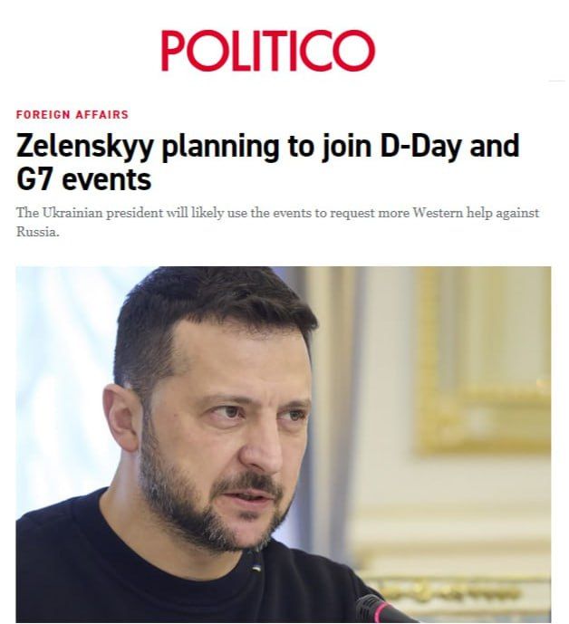 ‘Зеленский планирует посетить Францию и Италию, чтобы попросить НАТО сбить российские ракеты’ – Politico анонсирует европейские гастроли киевского клоуна