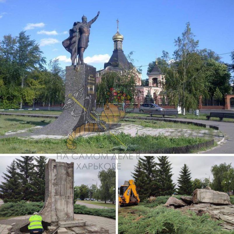 Нацистский сброд уничтожает историю Харькова, чтобы переписать новую