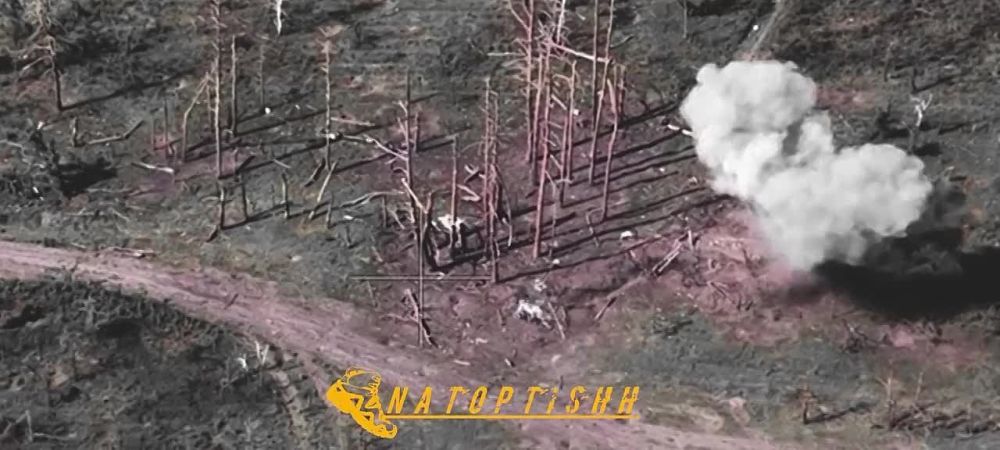 Прилет FPV по блиндажу ВСУ в Харьковской области