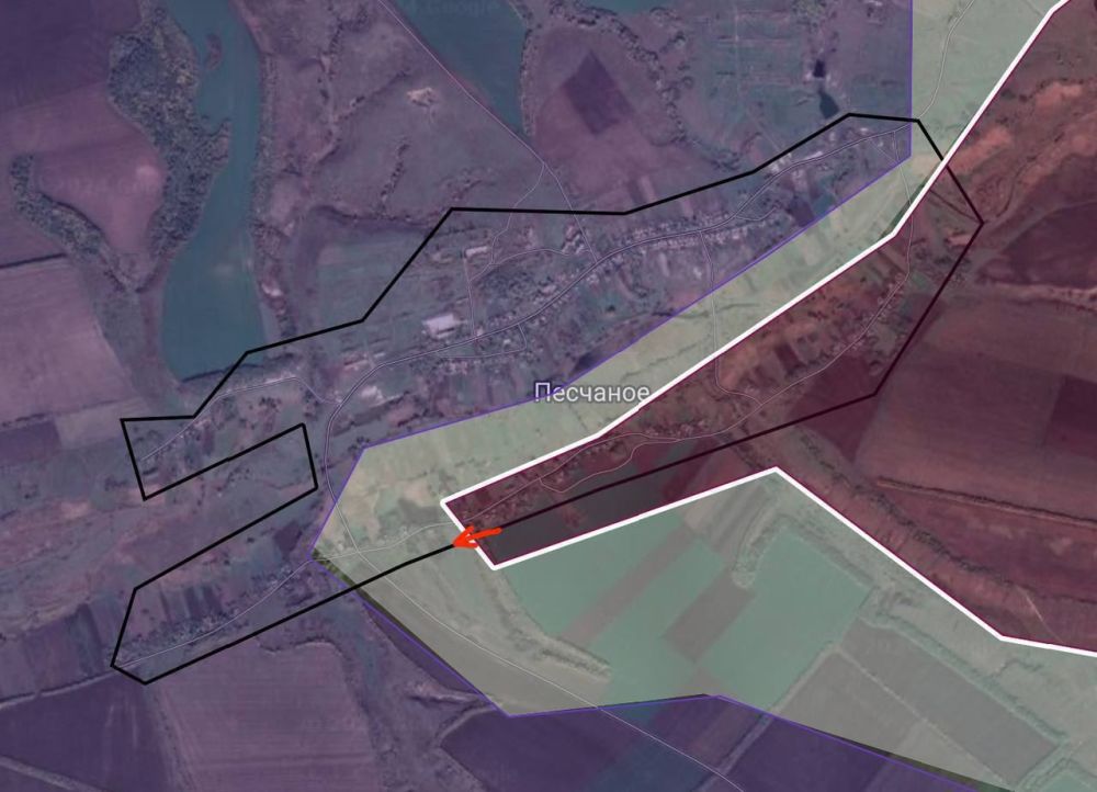Около 50% территории населенного пункта Песчаное (харьковское направление) находится под контролем ВС РФ
