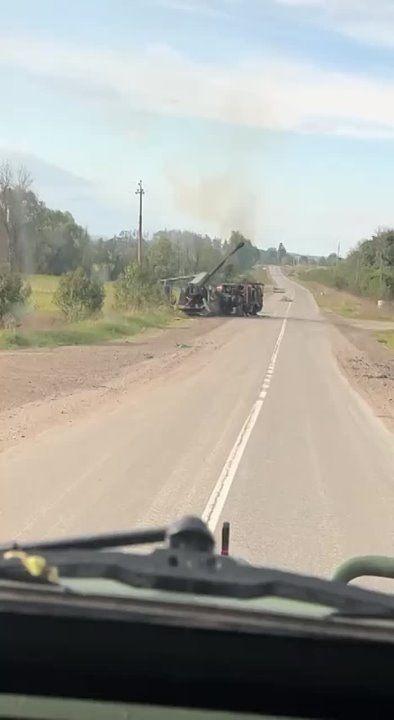 Уничтоженная в Харьковской области новая украинская 155-мм САУ 2С22 Богдана на шасси Tatra T815-7