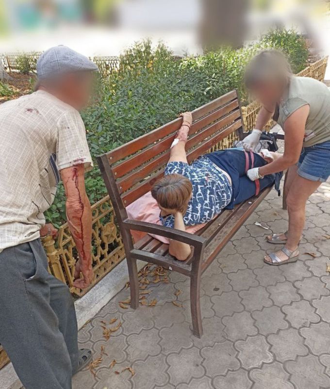 Беспилотник ВСУ атаковал гражданский автомобиль в поселке Великий Выселок в Харьковской области, два человека пострадали, сообщил глава российской администрации региона Ганчев