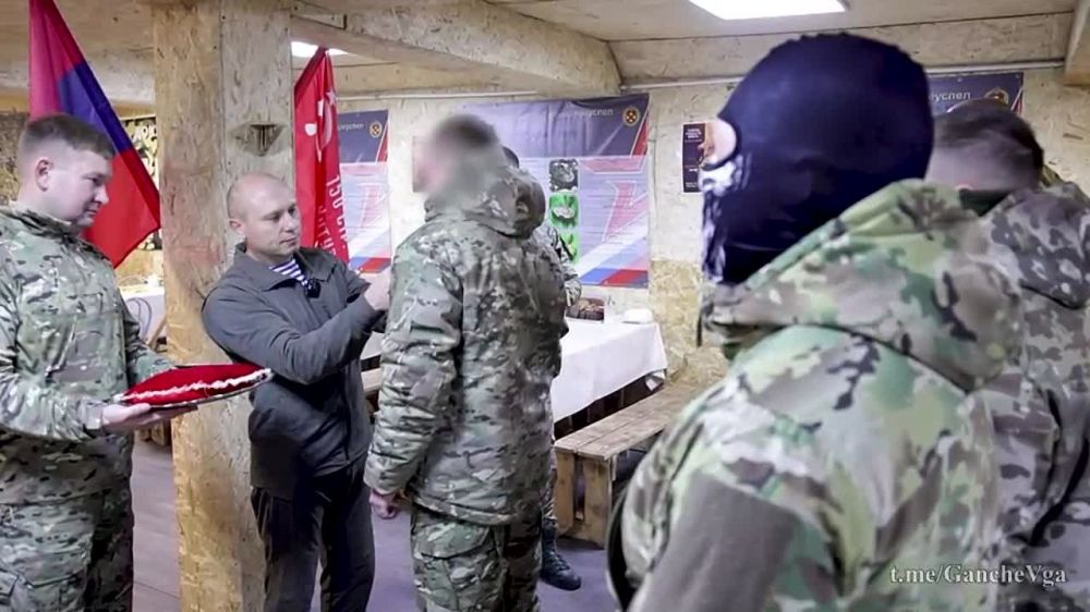 Виталий Ганчев: Наградил отличившихся в боях военнослужащих 6-й общевойсковой армии Вооружённых Сил Российской Федерации медалями «За воссоединение Харьковской области с Россией»