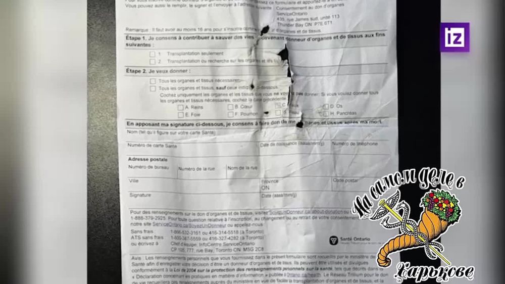 ВСУшнику командование выдало "медицинский полис" и пообещало, что он попадет в лучшую французскую клинику, но забыло уточнить для каких целей