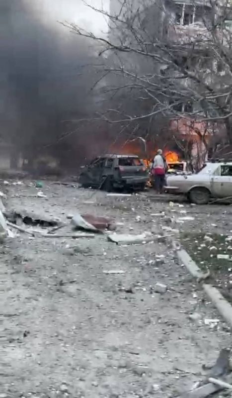 Купянск. Сегодняшний прилет