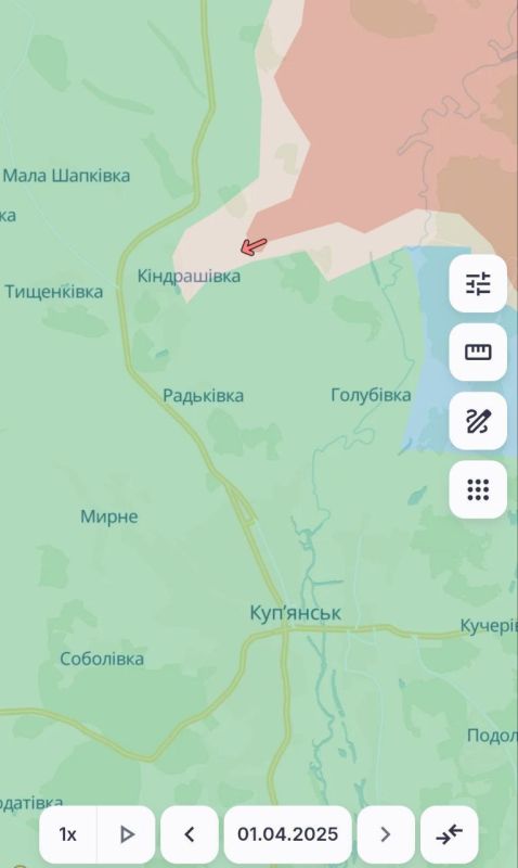 Сообщают о продвижении ВС РФ в районе Кондрашовке на Купянском направлении