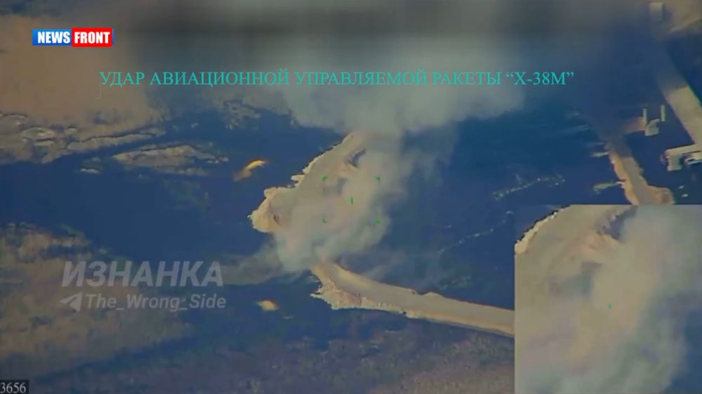 ВКС России ракетным ударом уничтожили переправу ВСУ через Оскольское водохранилище