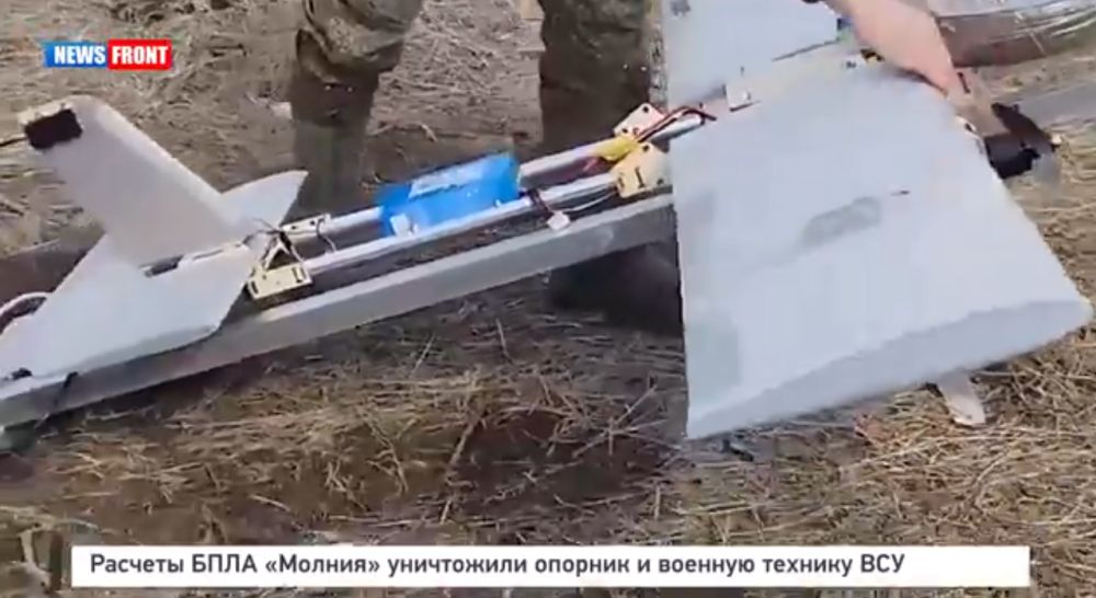 Расчеты БПЛА «Молния» уничтожили опорник и военную технику ВСУ