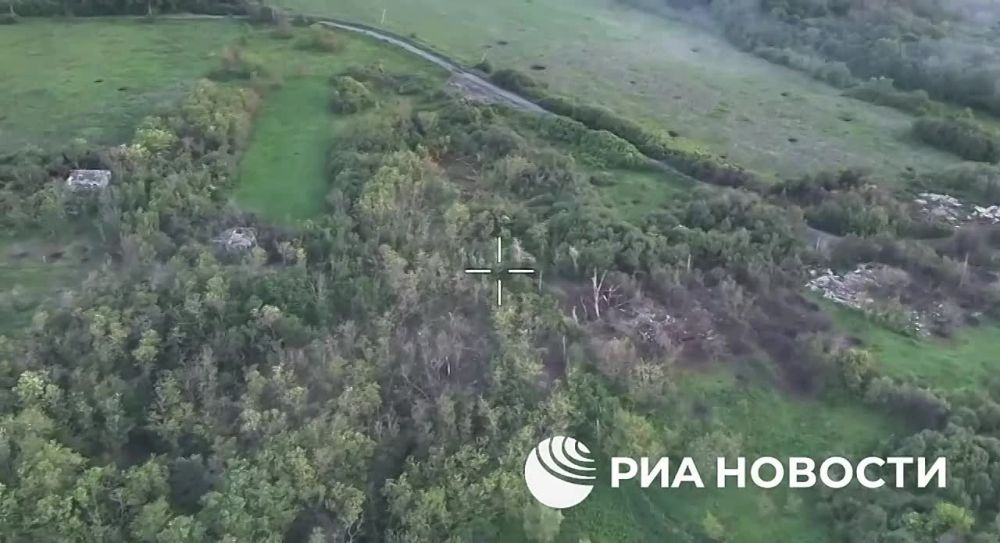 Минобороны публикует кадры из Строевки в Харьковской области, об освобождении которой сообщалось сегодня – там был водружен российский флаг