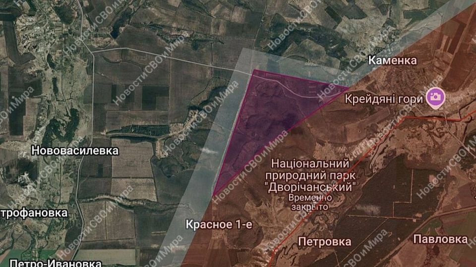 Харьковская область. Наши воины продвинулись между нп. Красное 1-е и Каменка