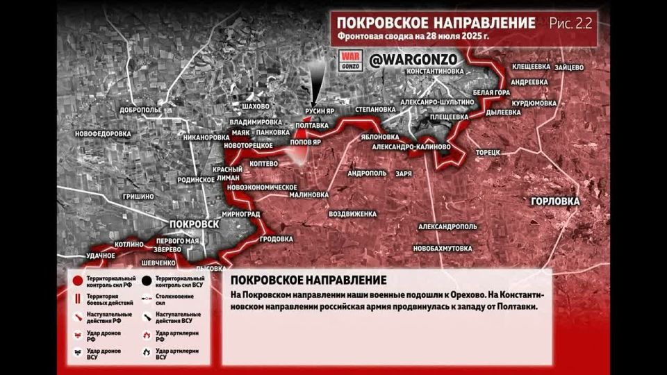 ����������� � ��� � ������������ ��� �� ������� � � ������ @WarGonzo �� ���� 28.07.2025: