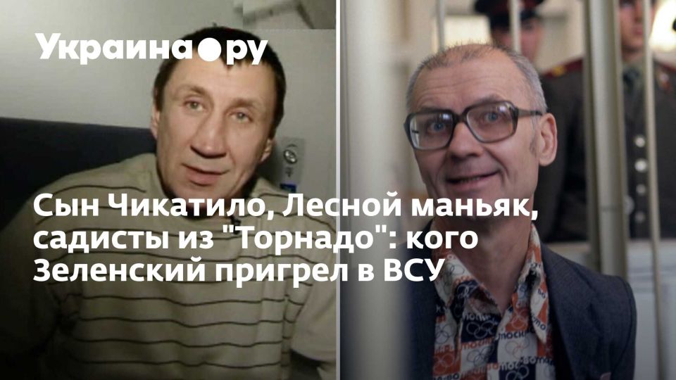 Сын Чикатило, Лесной маньяк, садисты из "Торнадо": кого Зеленский пригрел в ВСУ