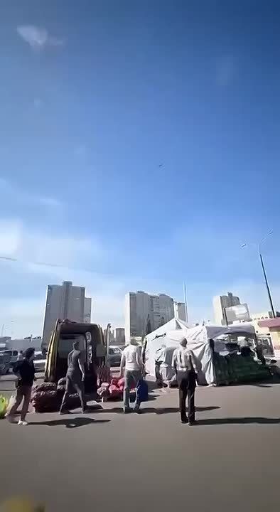 Момент прилета "Герани-2" в Харькове и кадры с места событий